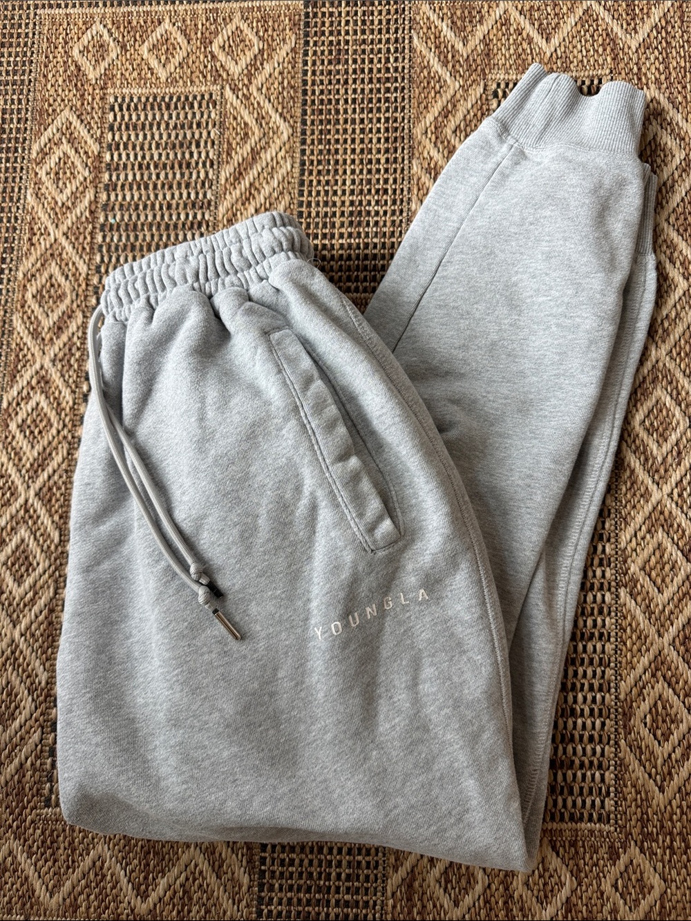 YOUNGLA Jogger Sweatpants Gray Men’s Size Medium